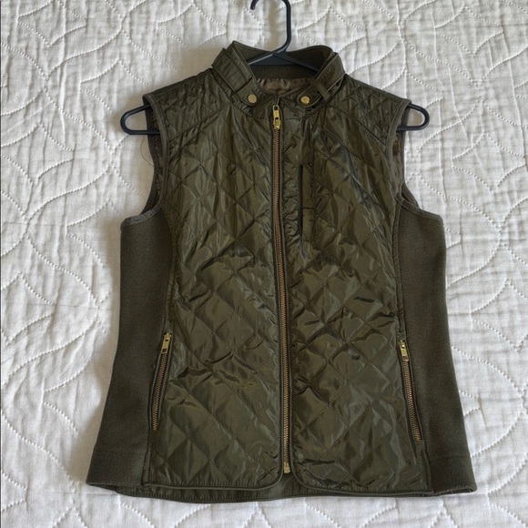 Tyler Boe Jackets & Blazers - Tyler Boe Green Quilted Moto Vest XS